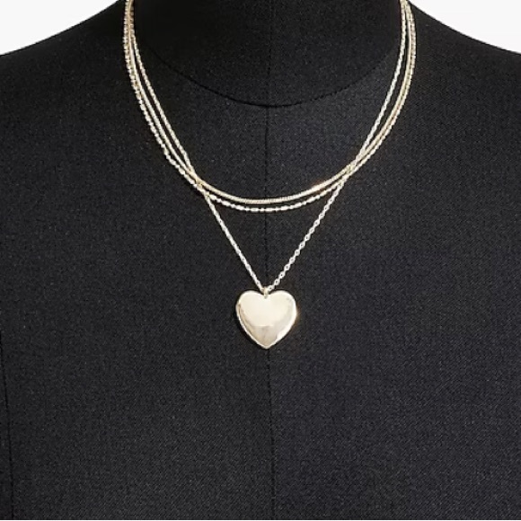 J. Crew Jewelry - NWT J. Crew Heart layering necklace